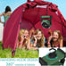 KITWLEMEN Camping Fan with LED Lantern, 20000mAh Rechargeable Battery Operated P