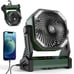 KITWLEMEN Camping Fan with LED Lantern, 20000mAh Rechargeable Battery Operated P