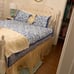 Queen gold tulle glitter bed skirt