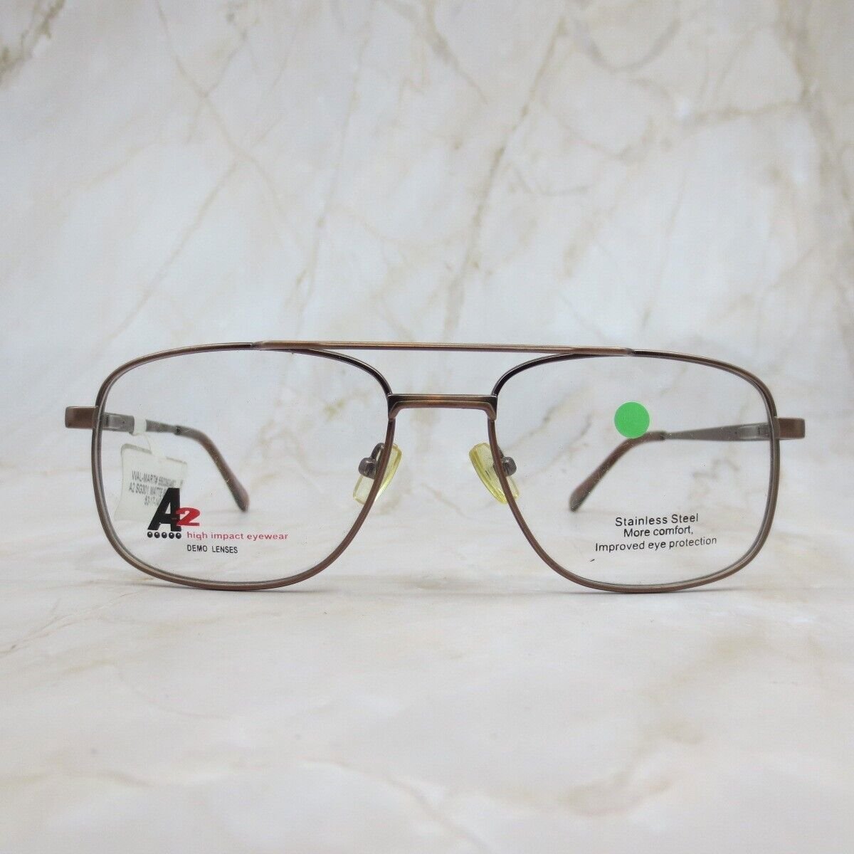 Hilco Eyeglasses Frame A2Z87 SG-301 Unisex Matte Bronze Metal Full Rim 53-17-140