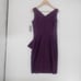NEW Alex Evenings Summer Plum Purple Side Ruched Cocktail Dress Women's 8 229