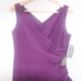 NEW Alex Evenings Summer Plum Purple Side Ruched Cocktail Dress Women's 8 229