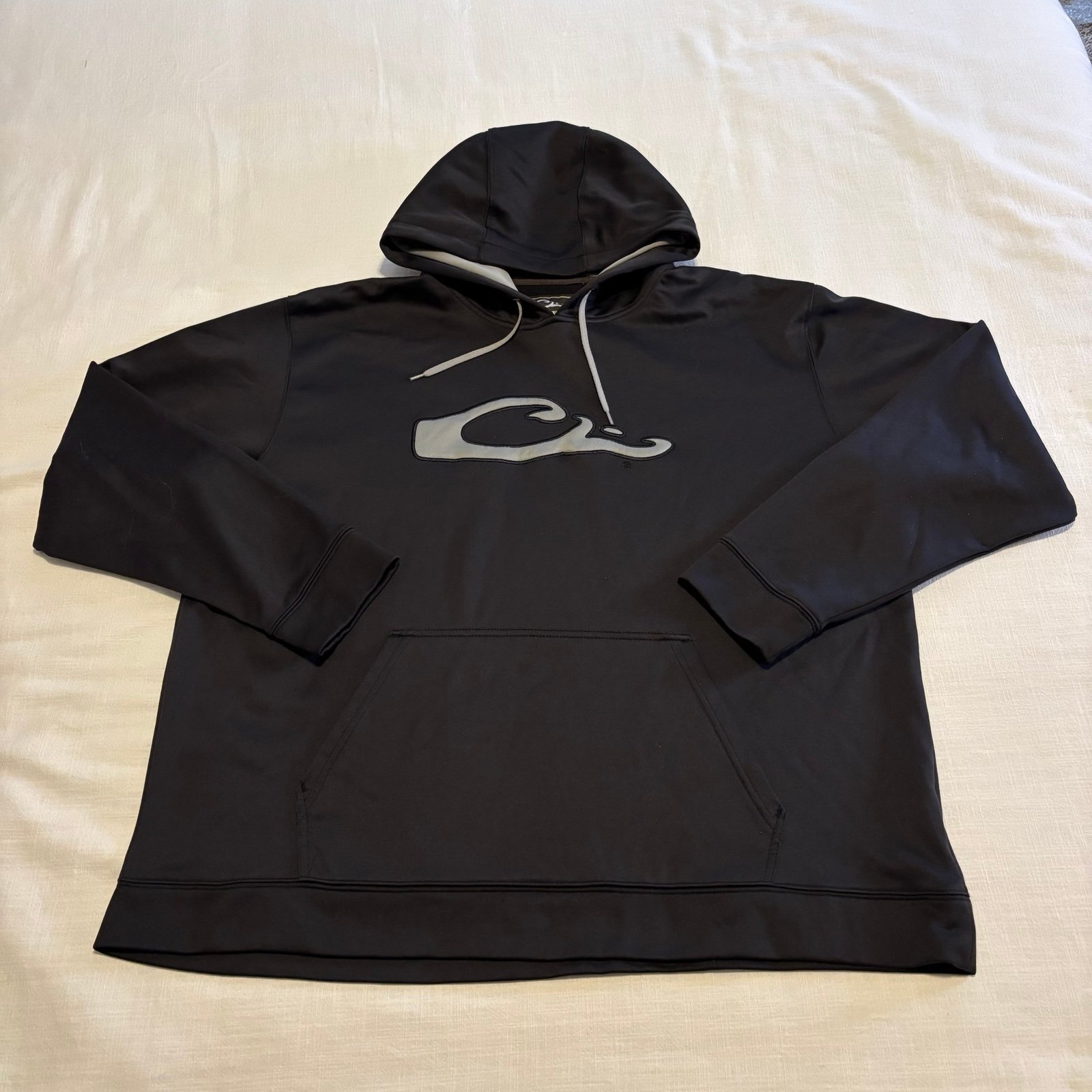 Men’s Drake Waterfowl Systems Gray Logo Hoodie