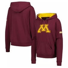 Women's M Colosseum Athletics Maroon Minnesota Golden Gophers Big Logo Pullover