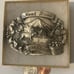 Vintage 1981 Metal Belt Buckle, Hood River, Oregon, Nice Western Style Design
