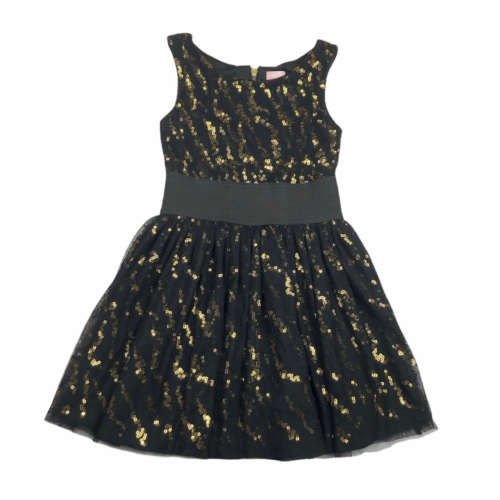Zoe LTD Black Tulle & Sequin Dress