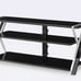 TV Stand with Tempered Glass Shelves
