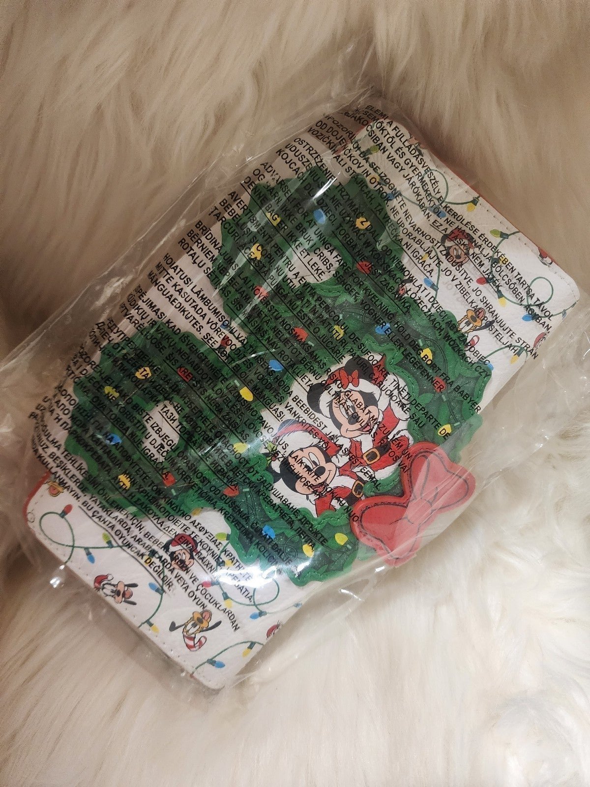 Loungefly Mickey and Minnie Wreath Wallet