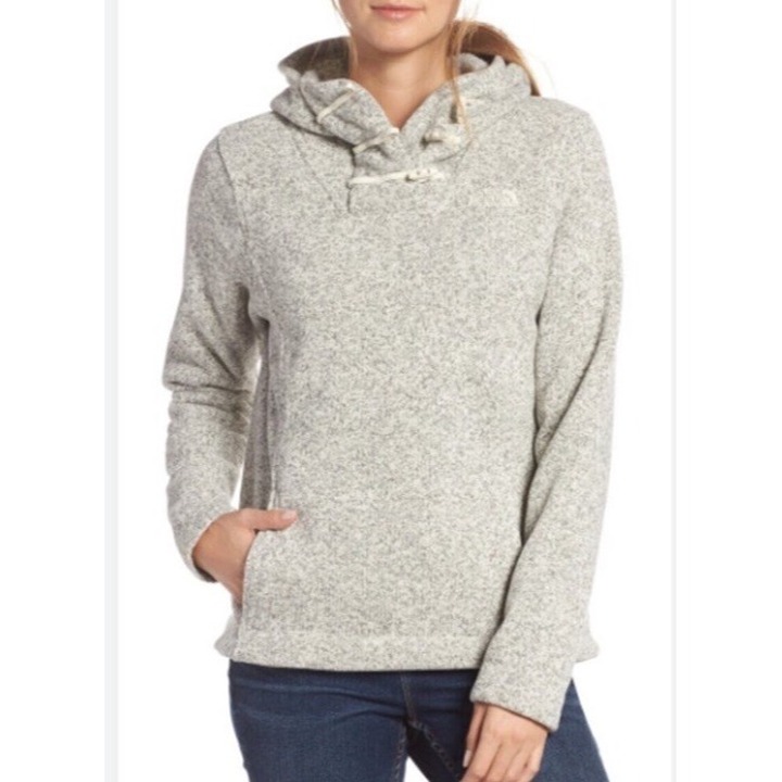 The North Face Women’s Sz S Gray Crescent Hooded Pullover Sweater