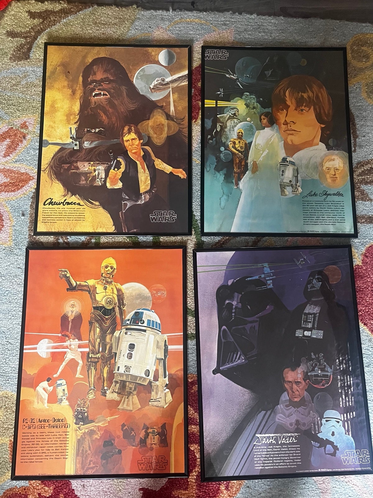 Set of four 1977 Star Wars posters