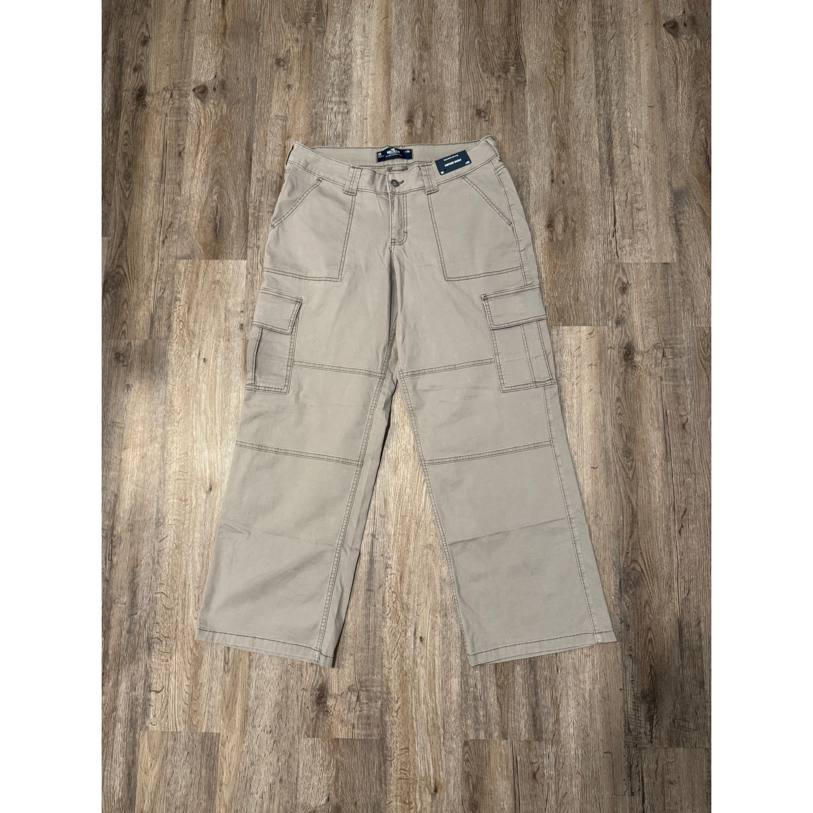 Hollister Women’s Low Rise Vintage Baggy Cargo Pants Size 30