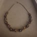 Vtg 1960s Red AB Crystal Choker Necklace