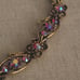Vtg 1960s Red AB Crystal Choker Necklace