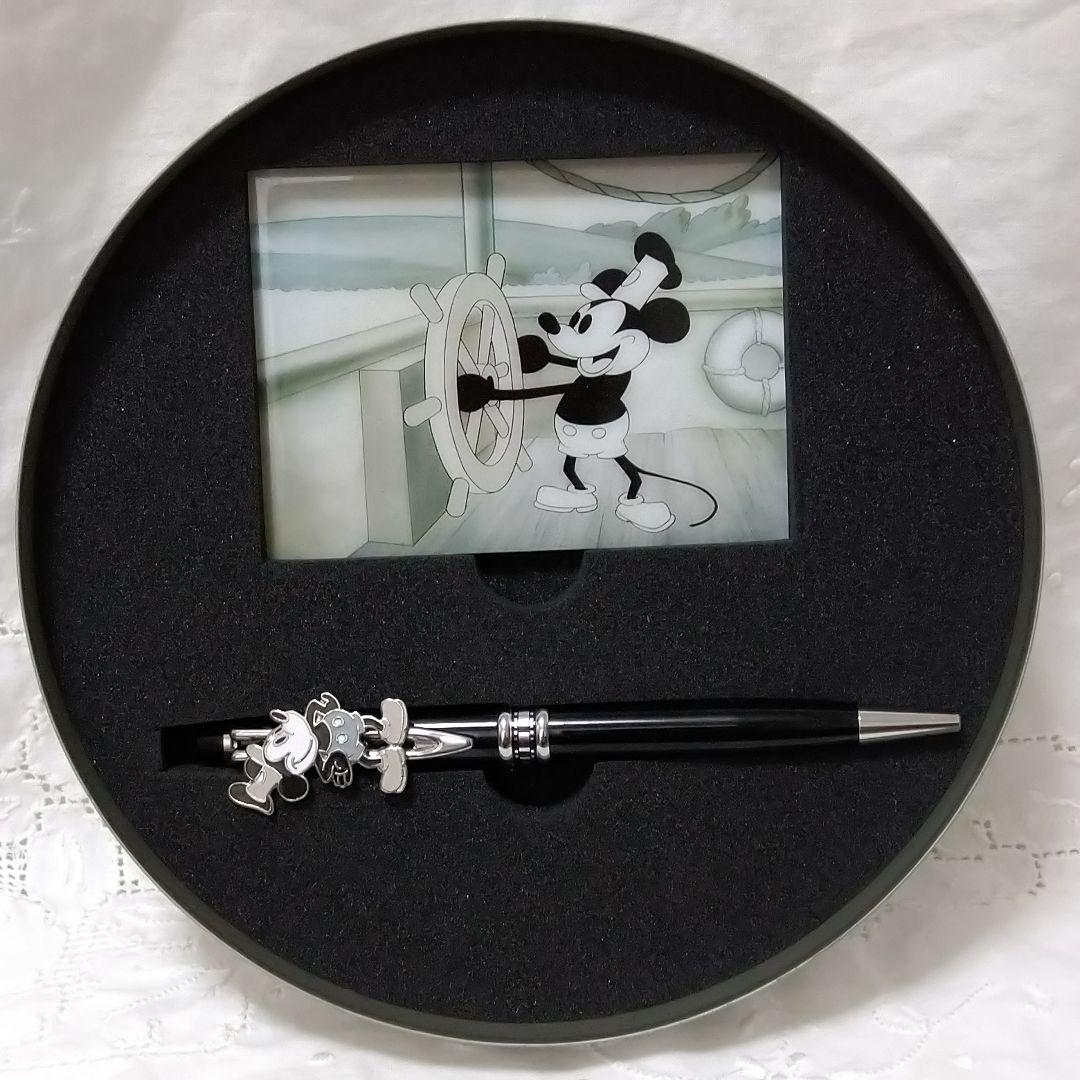 Disney Mickey Mouse Ballpoint Pen with Plate, Rare Item Body