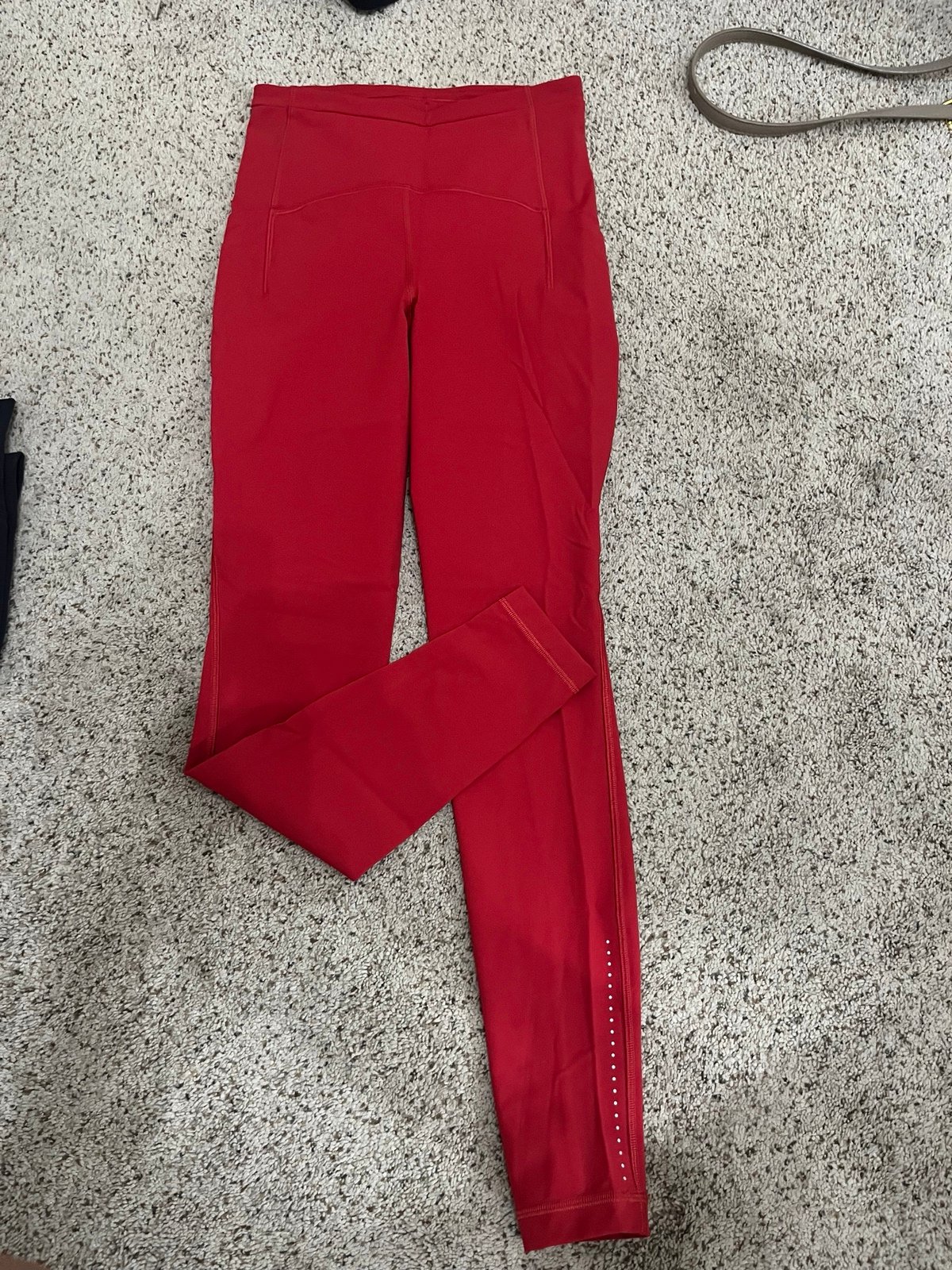 red lululemon leggings