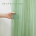 10x10ft Olive Green Tulle Backdrop Curtain with Lights String