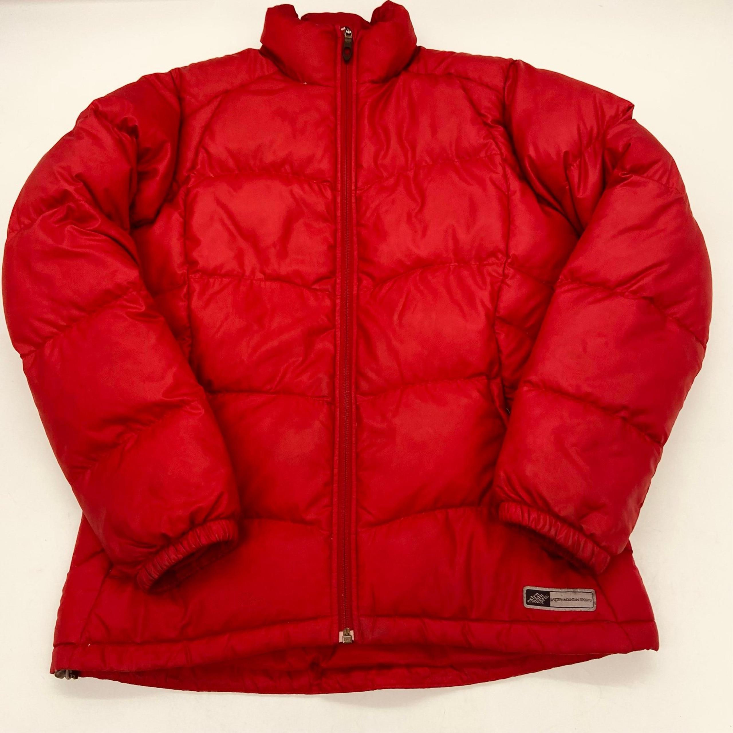 Eastern Mountain Sports Puffy Down Jacket Red Size Small