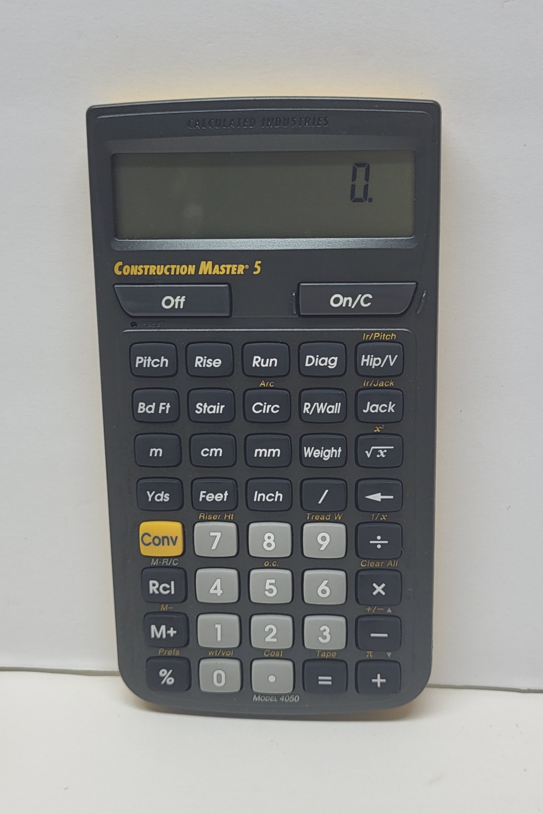 Construction Master 5 Calculator. Works Great Exactly as seen on photos no box