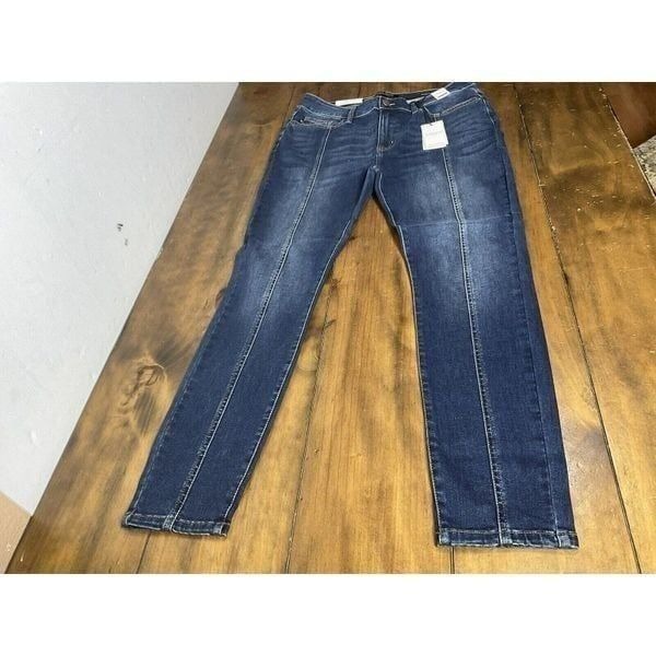 Judy Blue Skinny Fit Mid Seam Stitch Blue Jeans High Rise 13/31 Style# JB8863