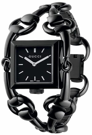 Dark grey Gucci watch 116 Signoria YA116310
