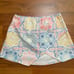 FOR LOVE AND LEMONS Pastel Ole Mini Skirt Tile Print Elastictic Pull On Wrap Sm