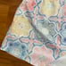 FOR LOVE AND LEMONS Pastel Ole Mini Skirt Tile Print Elastictic Pull On Wrap Sm