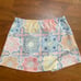 FOR LOVE AND LEMONS Pastel Ole Mini Skirt Tile Print Elastictic Pull On Wrap Sm
