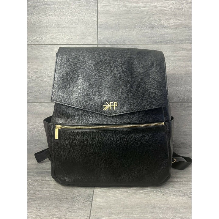 Butterscotch Classic Diaper Bag by Freshly Picked black color backpack