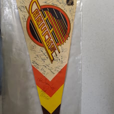 Canucks signed pennant