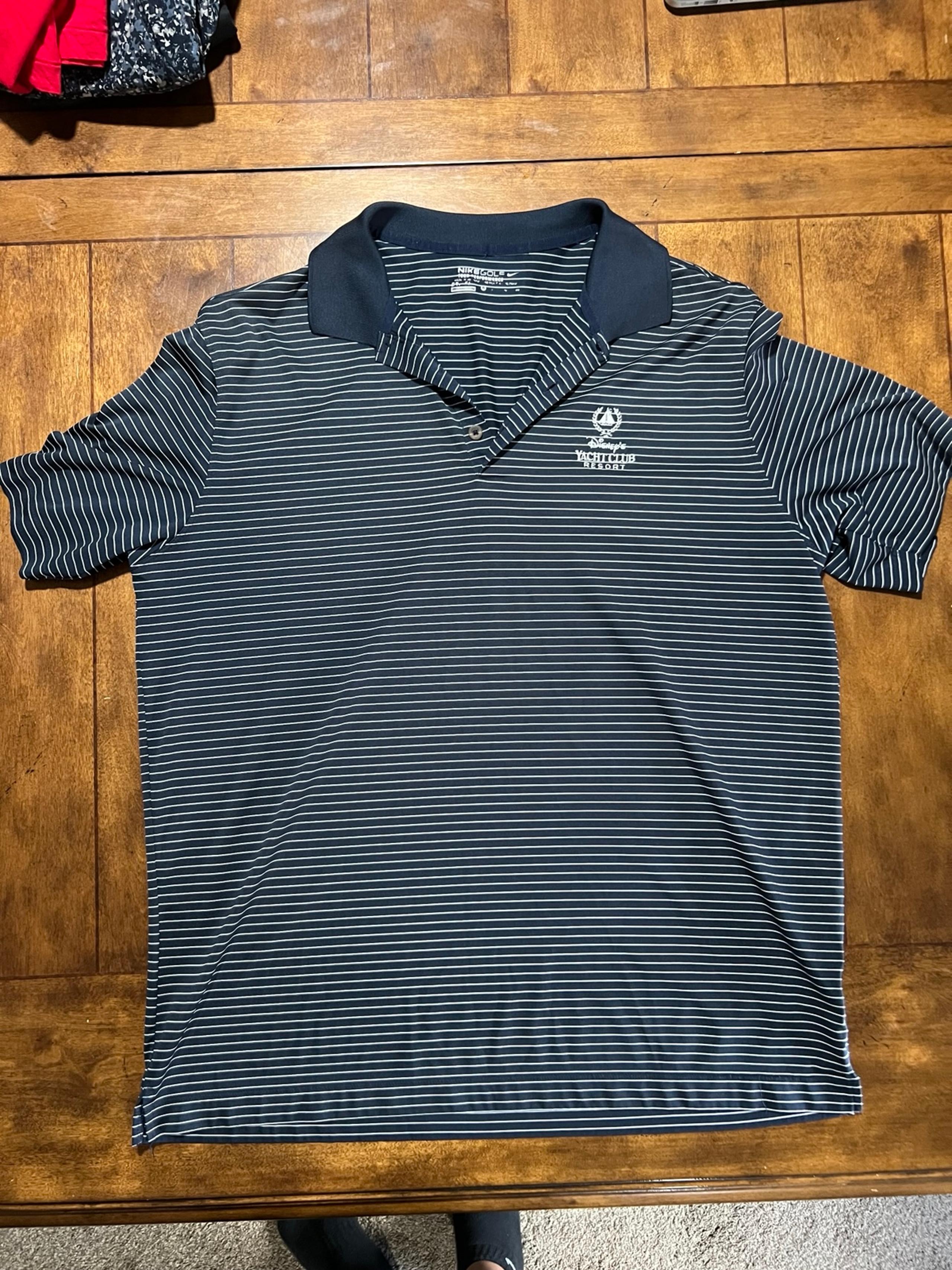 Disney Parks Yacht Club Resort Nike Golf Men's Polo Shirt Navy • XL