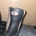 Matte black artistic Riedell quad skates