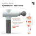 sharper image powerboost deep tissue massager white