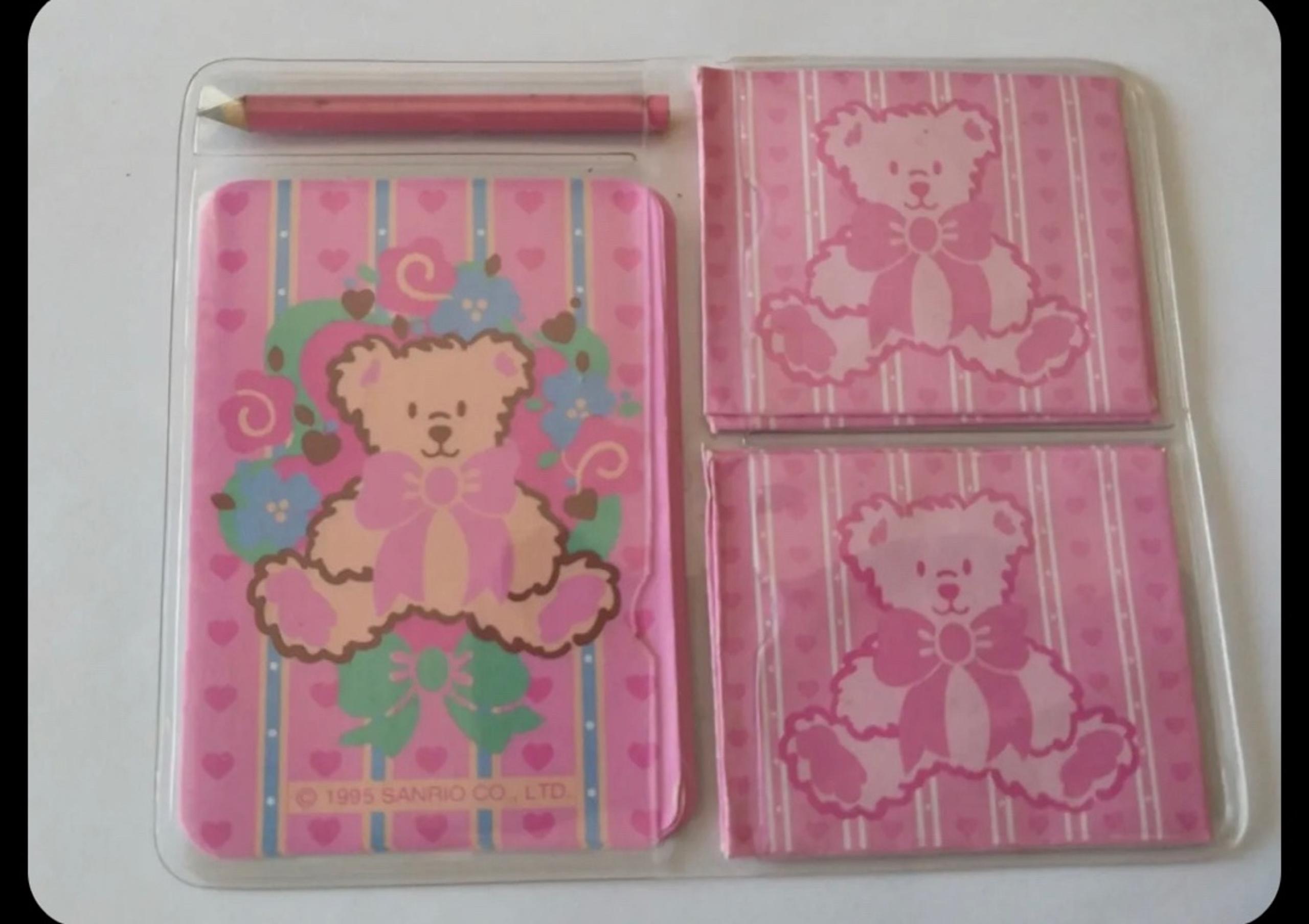 1995 Sanrio Bear Memo Pouch