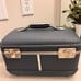 Vintage American Tourister Tiara Train Case Blue Makeup Carry On Luggage