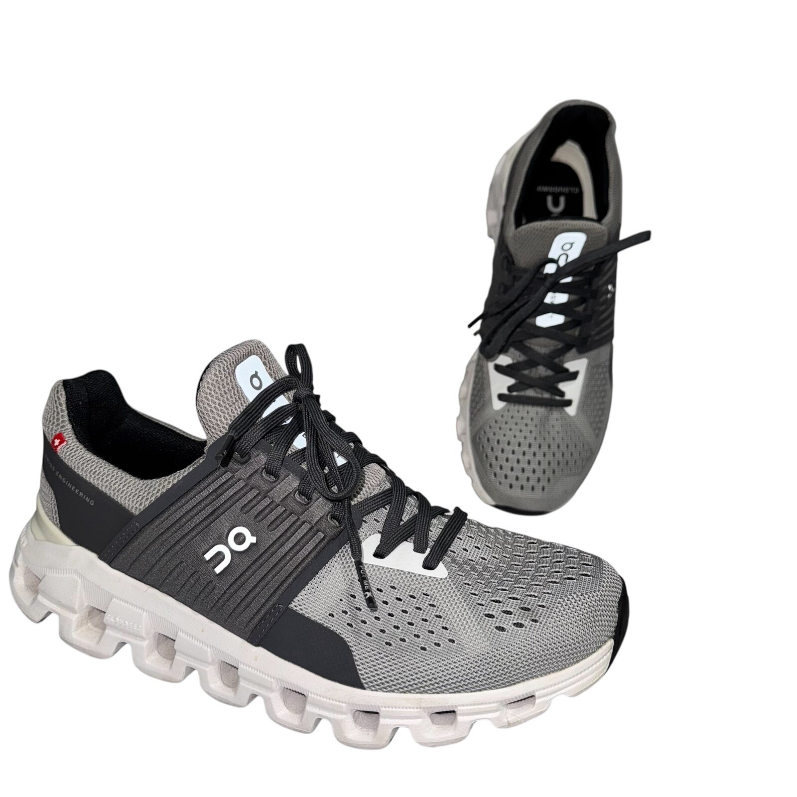 ON RUNNING Cloudswift Womens Shoes Cushioned Athletic Alloy/ Eclipse W 7.5 150