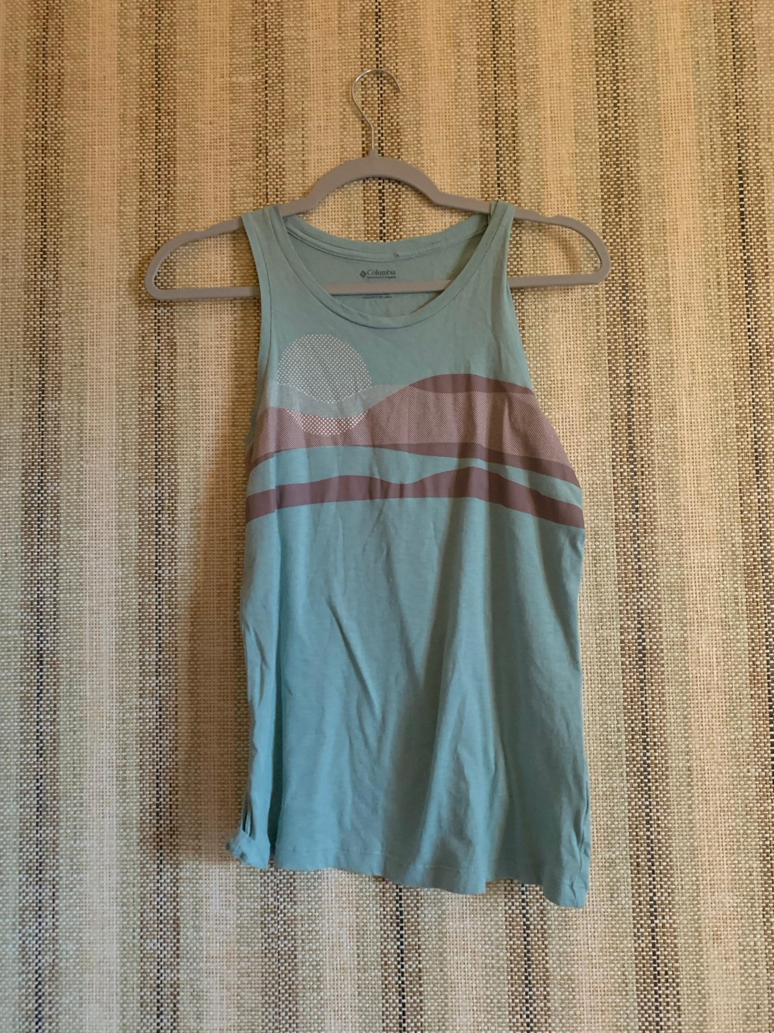 Columbia Tank Top Shirt Women Size XS Teal Summer Clothing Athletic Wear