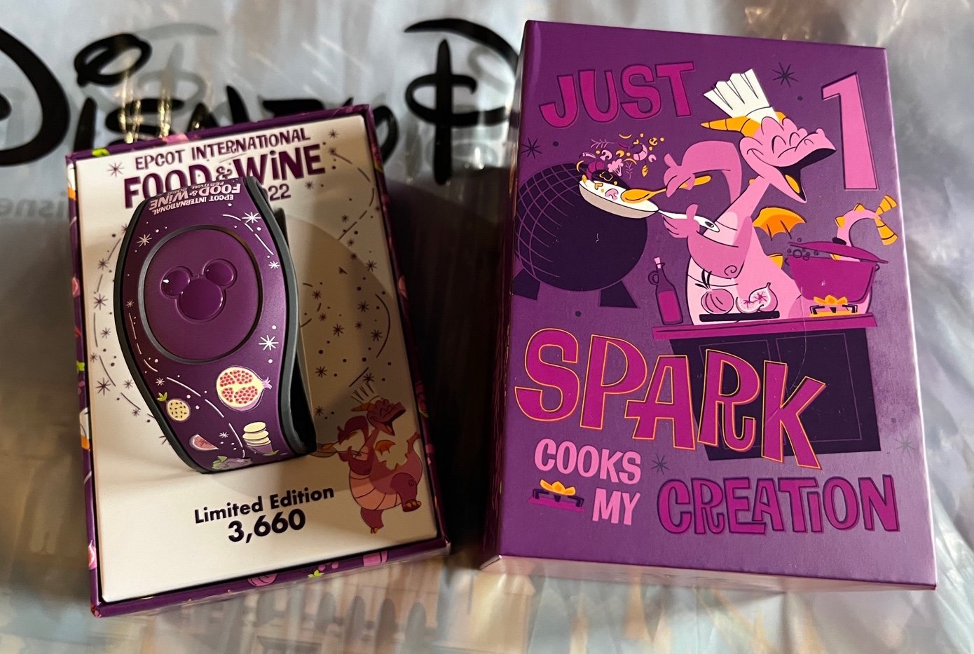 Disney World EPCOT Food & Wine Festival 2022 LE Figment Magic Band Unlinked