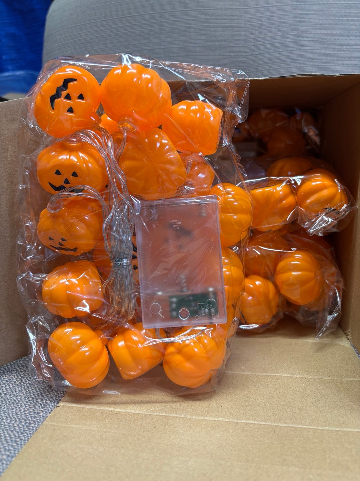 LED Halloween String Lights 6pc Set 6ft Long Open Box