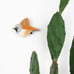 Bearded tit wall art or shelf decoration