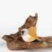 Bearded tit wall art or shelf decoration