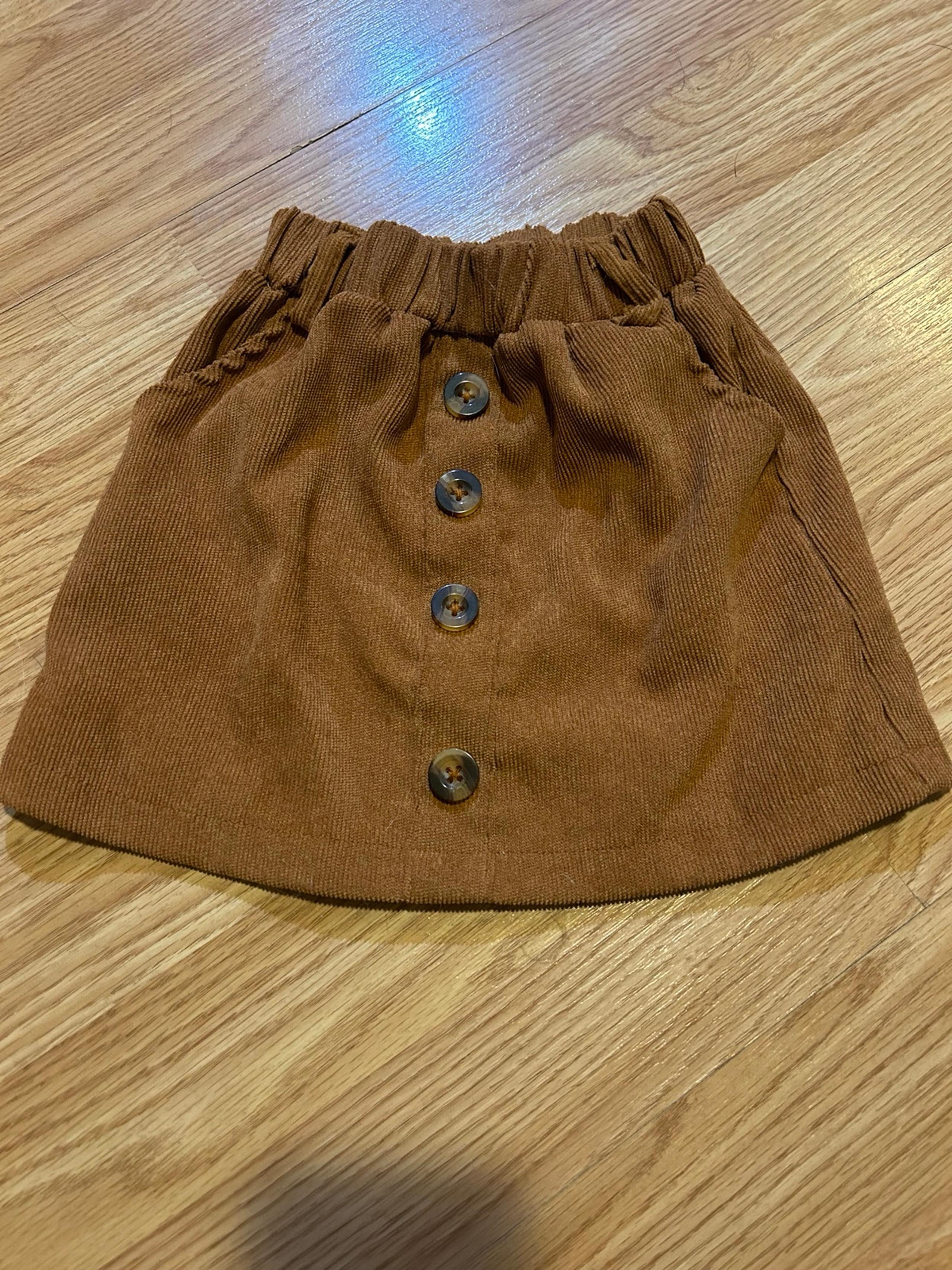 Tan corduroy skirt