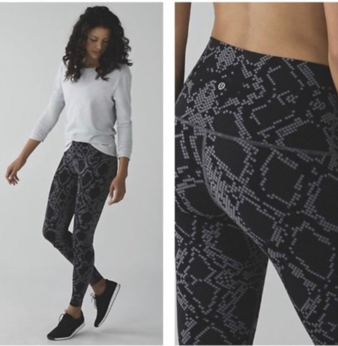 Lululemon Wunder Under Snakeskin Leggings Size 2