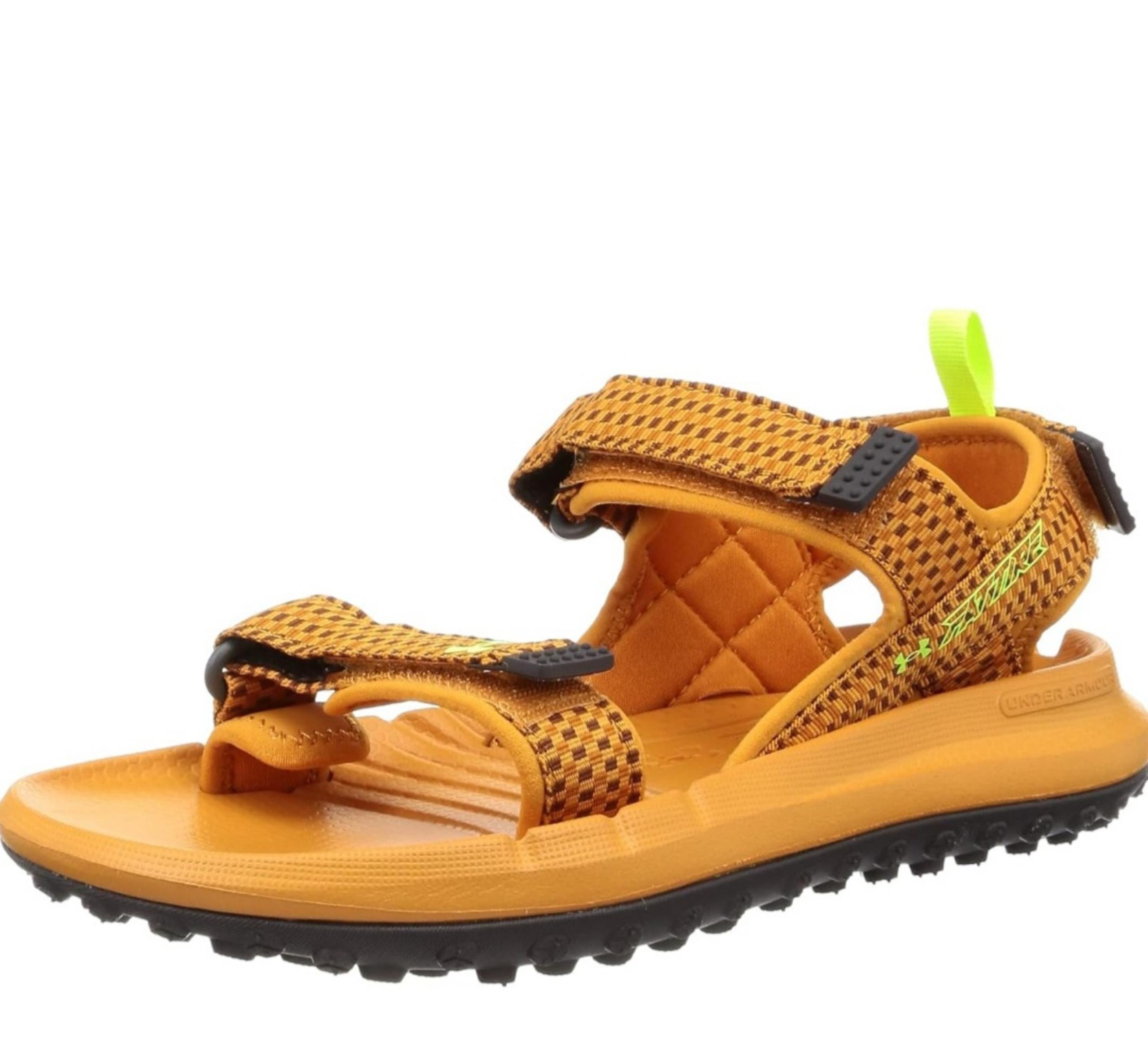 Under Armour Fat Tire Sandal 'Honey Orange Ivory Men Size 10