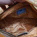 Kathy Van Zeeland Vintage Y2K EUC Champagne & Brown Purse w/ Keychain and Studs