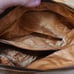 Kathy Van Zeeland Vintage Y2K EUC Champagne & Brown Purse w/ Keychain and Studs