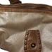 Kathy Van Zeeland Vintage Y2K EUC Champagne & Brown Purse w/ Keychain and Studs