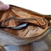 Kathy Van Zeeland Vintage Y2K EUC Champagne & Brown Purse w/ Keychain and Studs