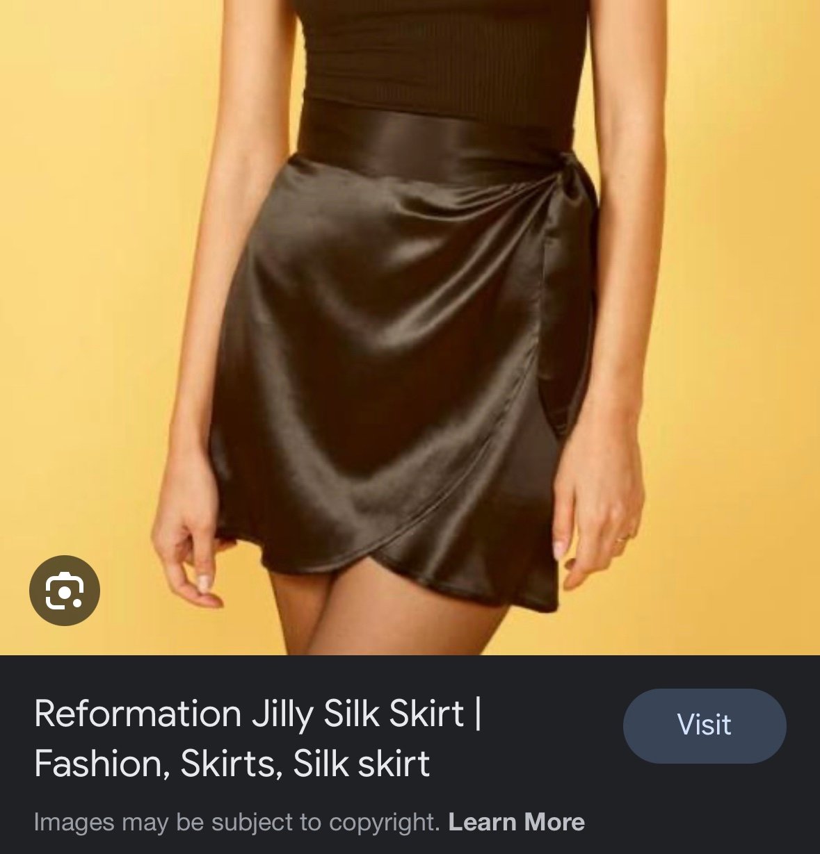 Reformation black Jilly skirt