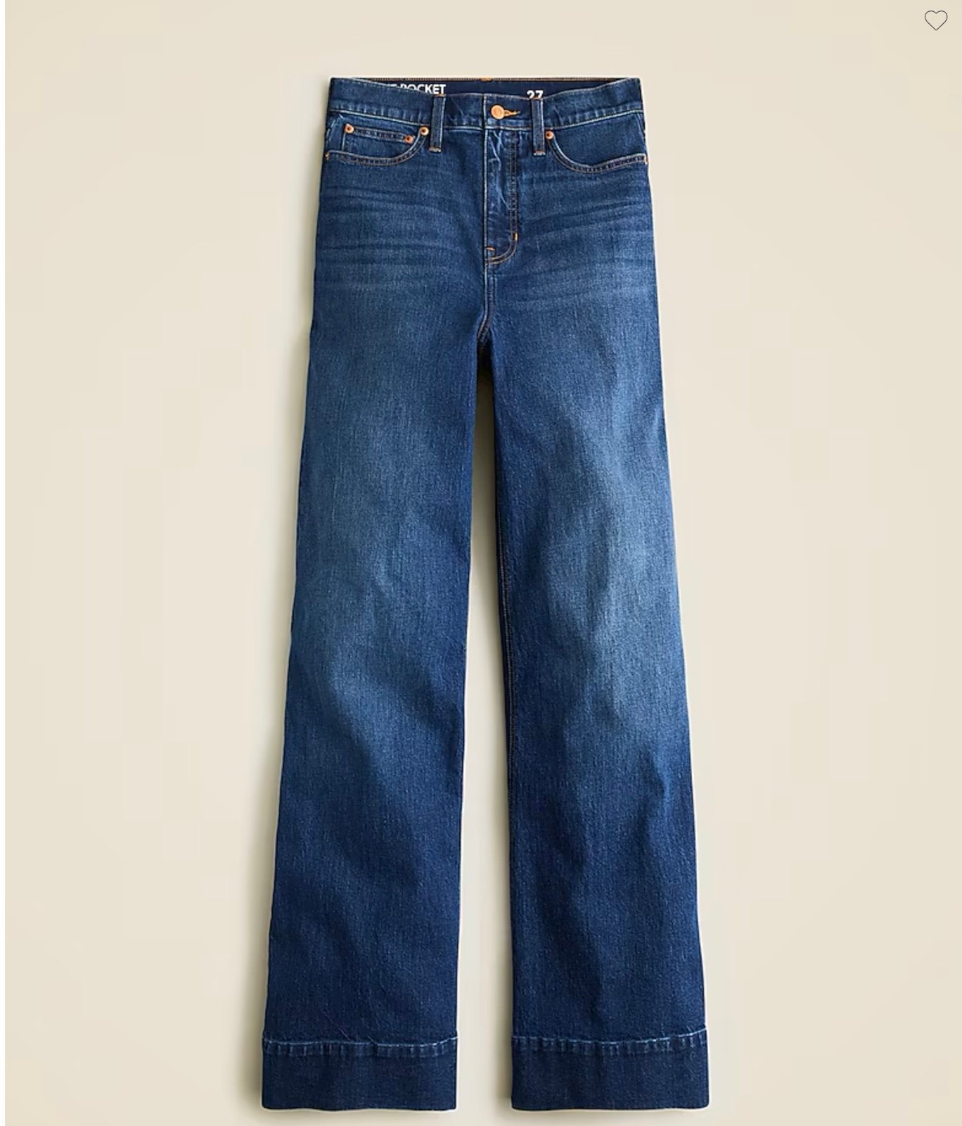 J. Crew Denim trouser in Wesly wash