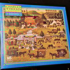 Charles Wysocki Rally at Dandelion Mill Milton Bradley Jigsaw Puzzle NIB